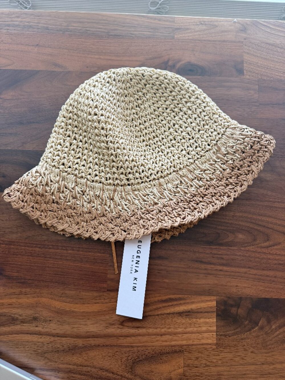 NWT Eugenia Kim Straw Bucket Hat